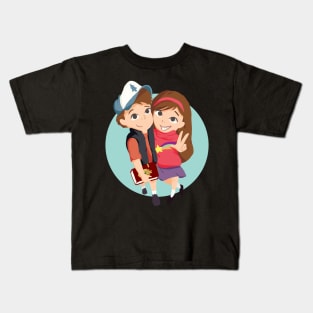 Gravity Falls - Mystery Twins Kids T-Shirt